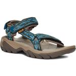 Sandalias azules de goma rebajadas de verano con velcro Teva Terra talla 37 para mujer 