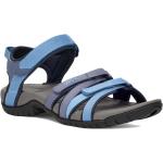 Sandalias azules de goma rebajadas de verano con velcro acolchadas Teva Tirra talla 37 de materiales sostenibles para mujer 