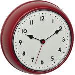 Relojes rojos de metal de pared de diseño vintage TFA 