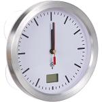 TFA Dostmann Reloj de baño radiocontrolado 60.3539.02 con Temperatura Interior, a Prueba de Humedad, fijación sin Agujeros, Color Blanco, 173 x 54 x 173 mm