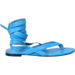 Sandalias azules de goma de tiras rebajadas con cordones de punta abierta informales The Attico talla 36 para mujer 