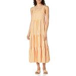 The Drop Britt Tiered Maxi Tent Dress para Mujer, Rayas Naranjas, XL