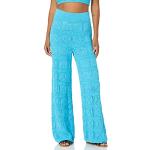 Pantalones ajustados azules con crochet talla L para mujer 