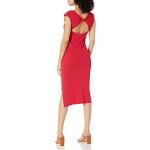 Vestidos rojos de viscosa de punto tallas grandes informales de punto talla 4XL para mujer 