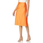 Faldas naranja de seda tallas grandes talla XXL para mujer 
