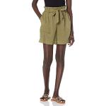 Pantalones cortos verde militar de tencel Tencel tallas grandes talla XXL de materiales sostenibles para mujer 