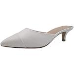 Zapatos destalonados blancos con tacón kitten acolchados talla 40,5 para mujer 