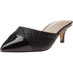 Zapatos destalonados negros con tacón kitten acolchados talla 38 para mujer 