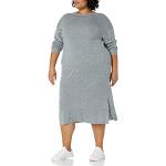 Vestidos grises de punto tallas grandes informales de punto talla XS para mujer 