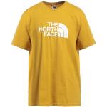 Camisetas amarillas de algodón de manga corta manga corta con cuello redondo con logo The North Face talla XS para hombre 