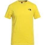 Camisetas amarillas de algodón de manga corta tallas grandes manga corta con cuello redondo con logo The North Face talla XS para hombre 