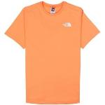 Camisetas naranja de algodón de algodón  The North Face talla XL para hombre 