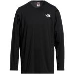 Camisetas estampada negras de algodón manga larga con cuello redondo con logo The North Face talla XL para hombre 