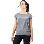 Camisetas deportivas grises de poliester The North Face Resolve talla L para mujer 