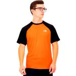 Camisetas deportivas naranja de piel con logo The North Face talla M para hombre 
