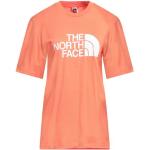 Camisetas naranja de algodón de manga corta manga corta con cuello redondo de punto The North Face talla XS para mujer 