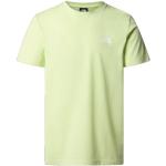 Camisetas deportivas verdes manga corta con cuello redondo con logo The North Face talla M para hombre 