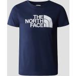 Camisetas azules de algodón de algodón infantiles rebajadas The North Face para niño 