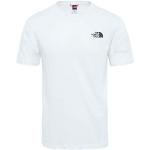 Camisetas deportivas blancas rebajadas manga corta con cuello redondo con logo The North Face talla S para hombre 