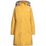 Abrigos amarillos de poliester con capucha  manga larga acolchados The North Face talla XS para mujer 