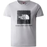 Camisetas grises de cuello redondo infantiles The North Face Redbox 