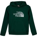 Sudaderas verdes de algodón con capucha infantiles con logo The North Face 