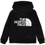 Sudaderas negras de algodón con capucha infantiles rebajadas con logo The North Face para niña 