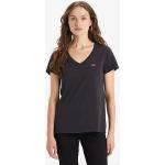 Camisetas negras de algodón de manga corta tallas grandes LEVI´S The Perfect talla XL para mujer 