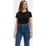 Camisetas negras de algodón de manga corta tallas grandes informales con logo LEVI´S The Perfect talla XL para mujer 