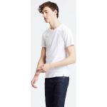 Camisetas blancas de algodón de manga corta con cuello redondo de punto LEVI´S The Perfect talla XS para hombre 