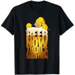 The Simpsons Homer Simpson Beer There’s a Temporary Solution Camiseta