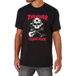 THRASHER Skaterock Camiseta, Unisex Adulto, Black, M