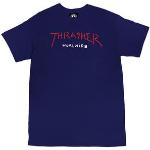 Thrasher WORLDWIDE - Camiseta navy/red