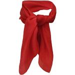 TigerTie damas paño-nicki en seda rojo unicolor - paño pañuelo tamaño 50 cm x 50 cm