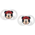 Chupetes transparentes de silicona Disney Mickey Mouse Tigex 
