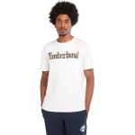 Camisetas deportivas orgánicas blancas de sintético rebajadas con logo Timberland talla S de materiales sostenibles para hombre 