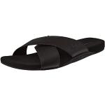 Sandalias negras de cuero de cuero Timberland Slide talla 40 para hombre 