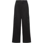 Pantalones orgánicos negros de algodón de cintura alta utilitarios Timberland de materiales sostenibles para mujer 