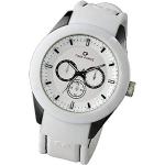Relojes blancos de acero de pulsera con Día y Fecha Cuarzo analógicos Time Force para mujer 