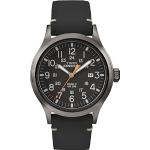 Relojes negros de pulsera rebajados redondos impermeables con fecha Cuarzo analógicos Timex para hombre 