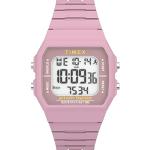 Relojes rosas de resina de pulsera impermeables Clásico Timex para mujer 