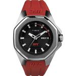 Relojes rojos de silicona de pulsera impermeables Cuarzo analógicos Timex para hombre 