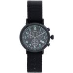 Relojes negros de acero inoxidable de pulsera impermeables Automático Cronógrafo con logo Timex para hombre 