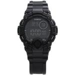 Relojes negros de goma de pulsera impermeables digital con logo Timex para hombre 