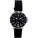 Relojes negros de acero inoxidable de pulsera con logo Timex para hombre 