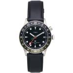 Relojes negros de acero inoxidable de pulsera con logo Timex para hombre 