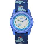 Relojes azules de nailon de pulsera rebajados impermeables analógicos Timex para mujer 
