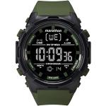 Relojes verde militar de resina de pulsera impermeables con alarma digital Timex para hombre 