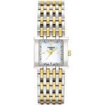 Tissot T02218181 - Reloj analógico de Cuarzo para Mujer con Correa de Acero Inoxidable, Color Plateado