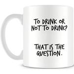 Acen Merchandise To Drink or Not to Drink Question Skull Hamlet Shakespeare Parody Taza